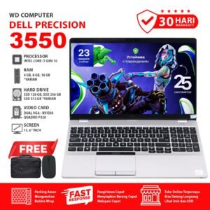 Dell Precision 3550 I Core I7 Gen 10 I NVIDIA QUADRO P520