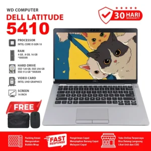 Dell Latitude 5410 Core i5 Gen 10 RAM 8 SSD 256