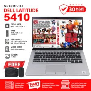 Dell Latitude 5410 Core i7 Gen 8 RAM 8 GB SSD 256 GB