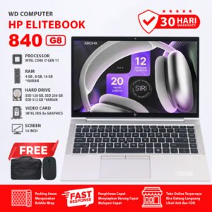 Hp Elitebook 840 G8 Core i7 Gen 11 RAM 8 GB SSD 256 GB