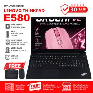 Lenovo Thinkpad E580 Core i5 Gen 8 Layar 15 INCH