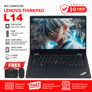 Lenovo ThinkPad L14 Gen 2 Core i5 Gen 11 Layar 14 Inch