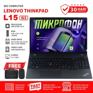 Lenovo Thinkpad L15 Gen 3 AMD RYZEN 5 Ram 16GB SSD 256GB