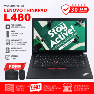 Lenovo Thinkpad L480 Core i7 Gen 8 RAM 8 GB SSD 256